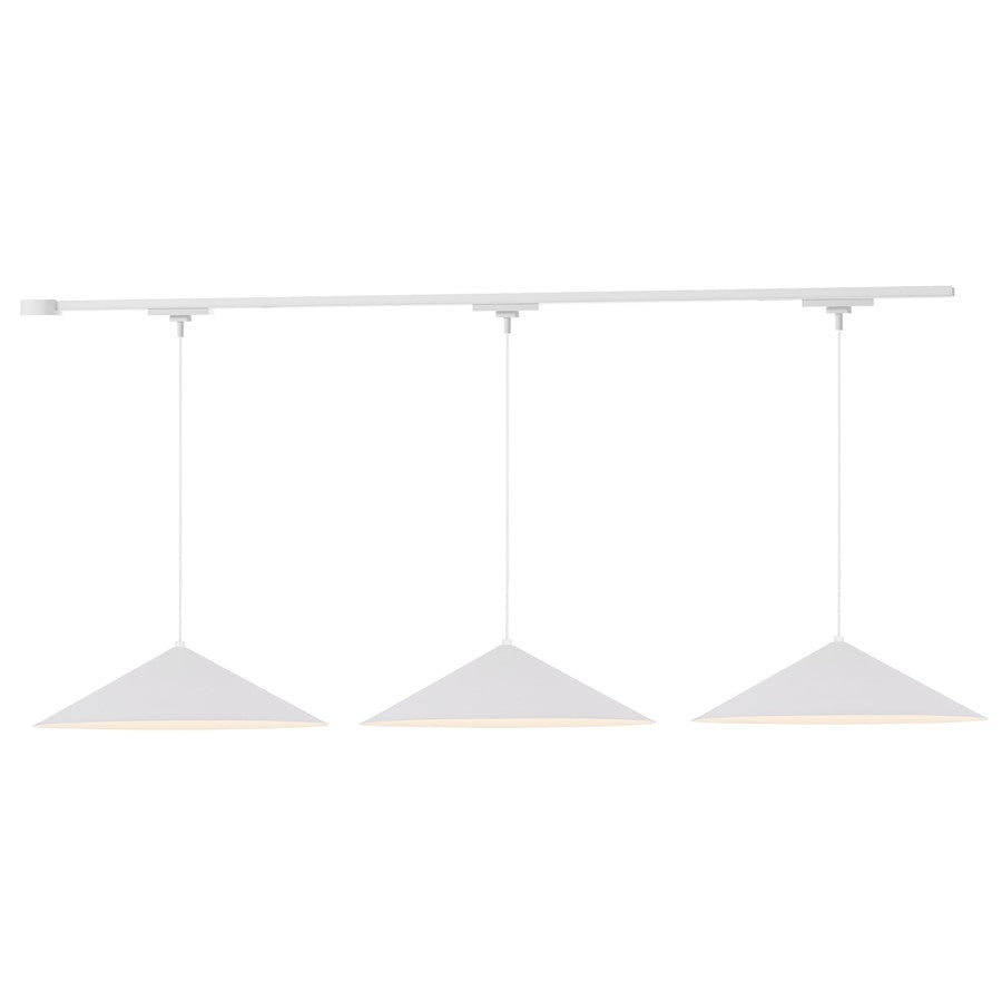 Kuzco Luiz 81" White Dimmable LED Trilo Ceiling Kit, Wht - TR3L-P73915-WH