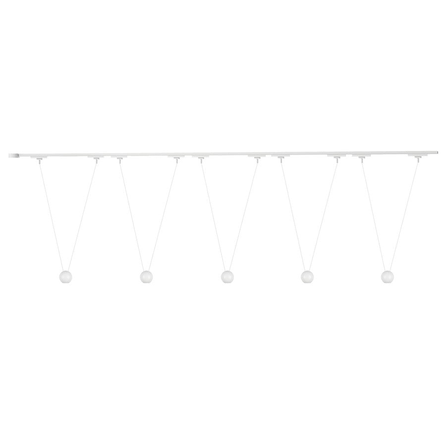 Kuzco Faria Dbl 81" Wht Dim LED Trilo Ceiling Kit 3000K, Wht - TR5C-P27203-WH
