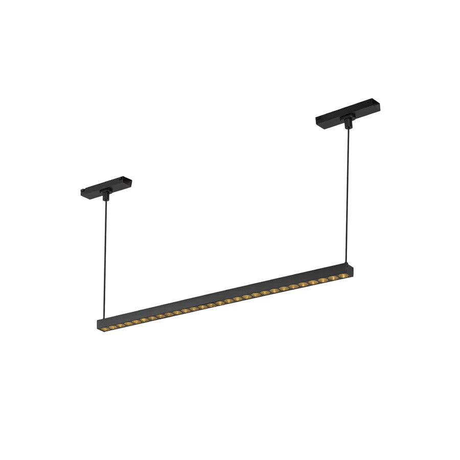 Kuzco Kyan 22" Trilo Track Linear Pendant, 4000K, Black - TRL29422-BK-4K
