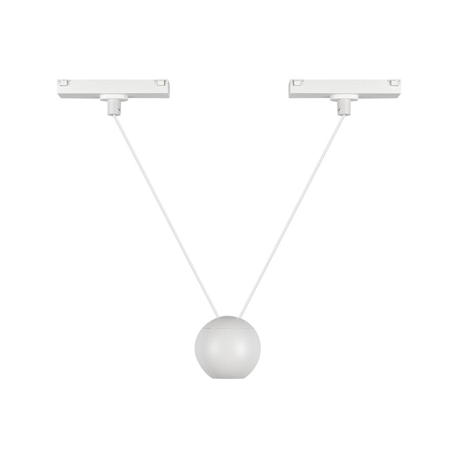 Kuzco Faria Double 3" Trilo Track Pendant, 4000K, White - TRP27203-WH-4K