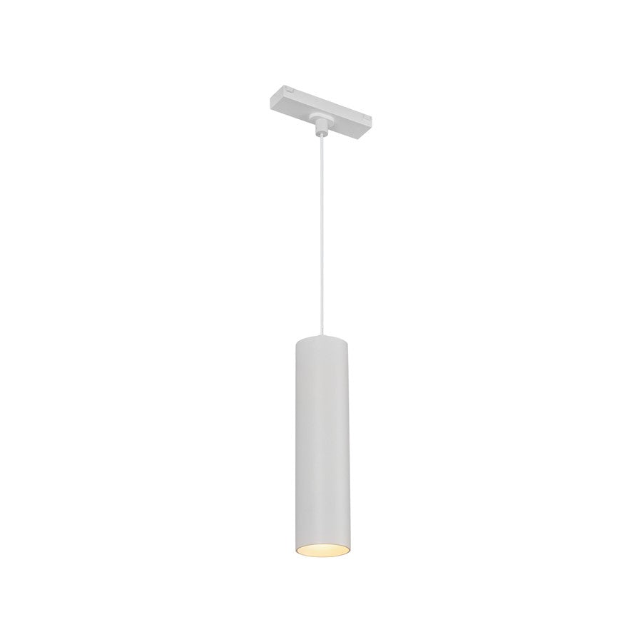 Kuzco Remuda 3" Trilo Track Pendant, White/White Baffle - TRP71602-WH