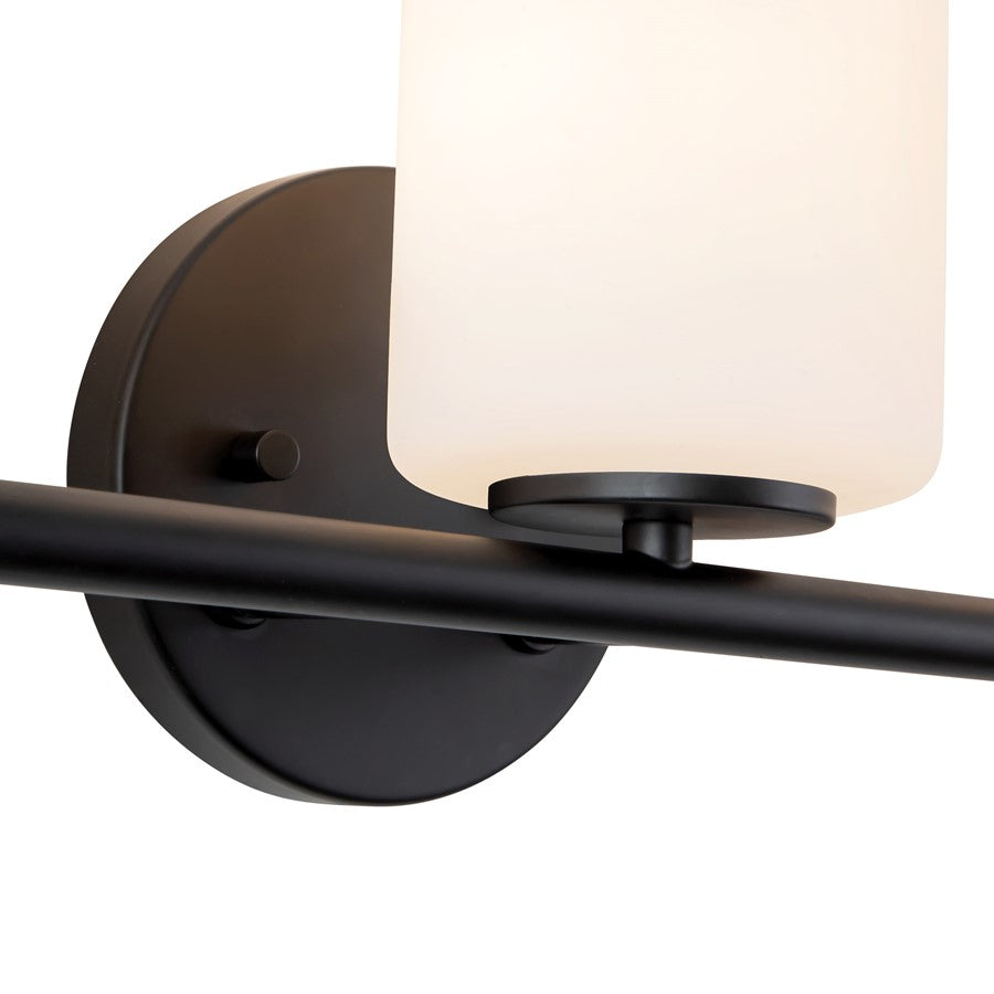 Kuzco Ezra 22" Black Dimmable Bathroom Vanity Light, Black