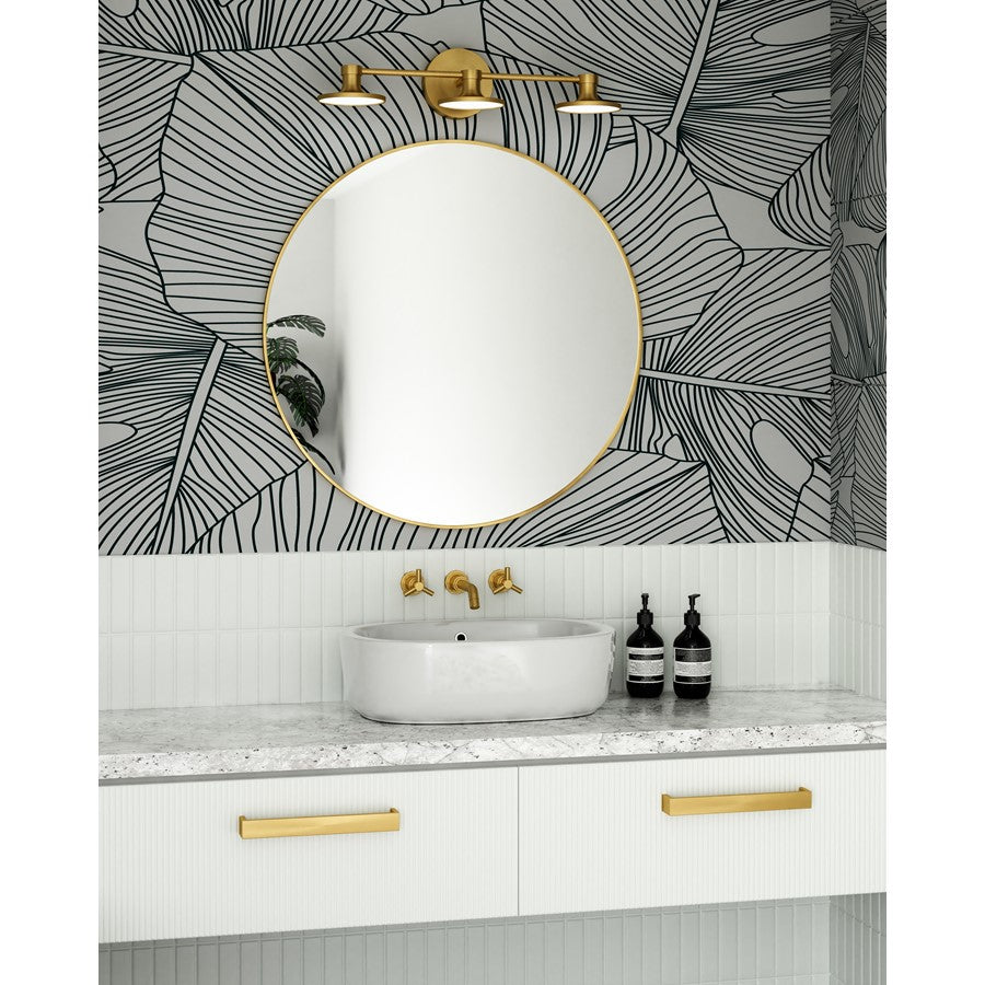 Alora Mood Issa 21" LED Vanity Light, Brushed Gold