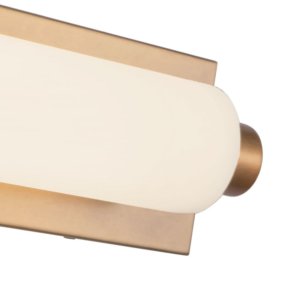 Kuzco Charleston 24" Brass Dimmable LED Vanity Light, Vintage Brass
