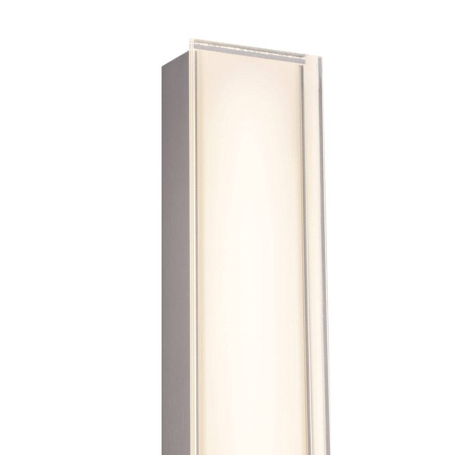 Kuzco Garland 15" Silver Dimmable LED Wall Sconce, Brushed Nickel