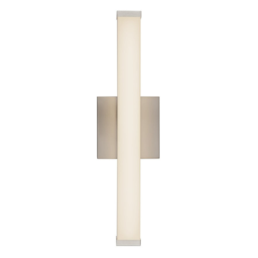 Kuzco Geri 18" Silver Dimmable LED Wall Sconce, Brushed Nickel