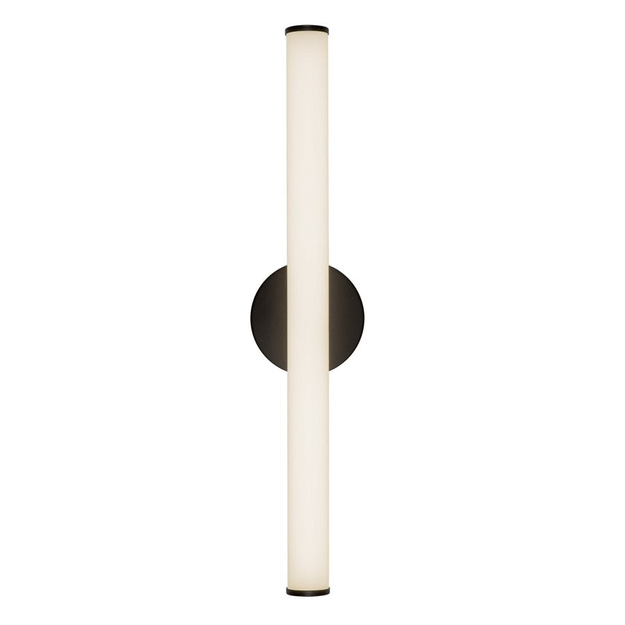 Kuzco Tectra 24" Black Dimmable LED Wall Sconce, Black