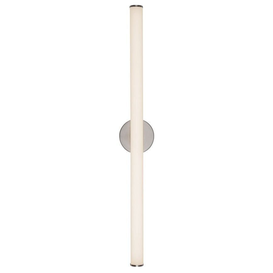 Kuzco Tectra 36" Silver Dimmable LED Wall Sconce, Brushed Nickel