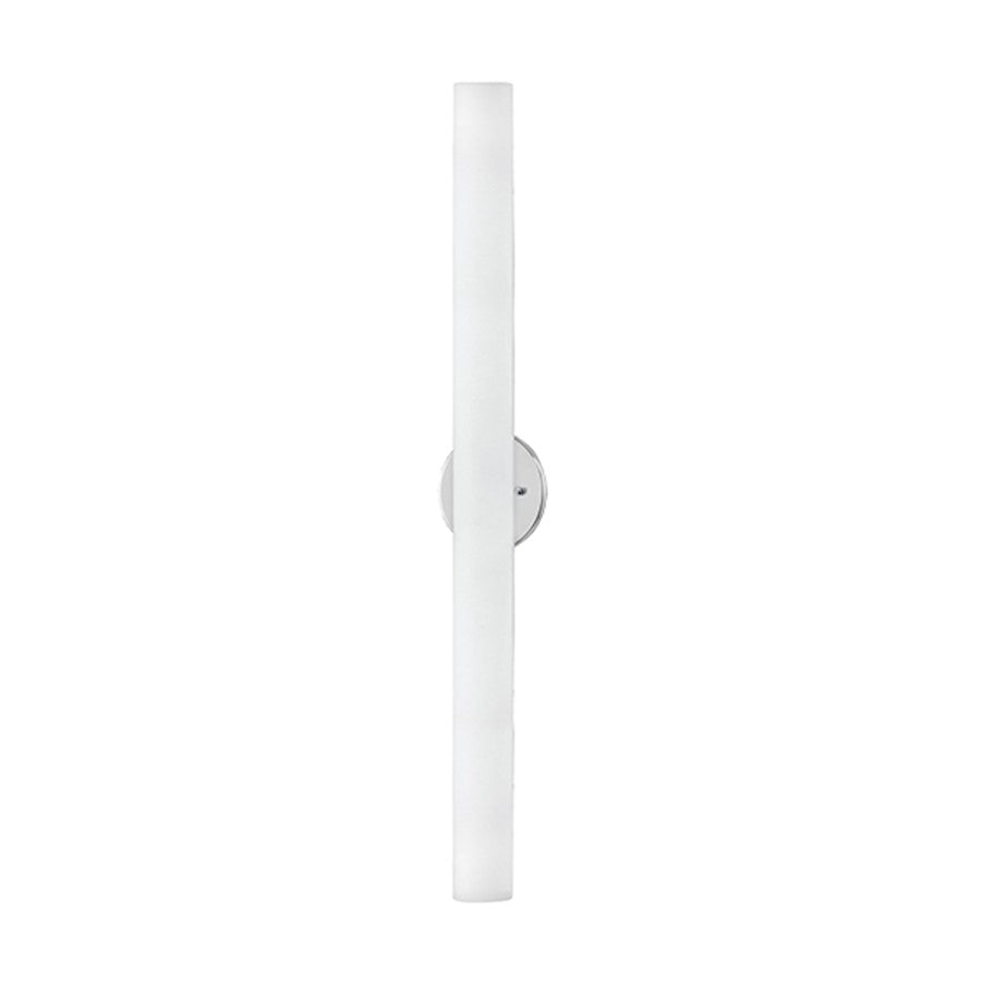 Kuzco Bute 32" LED Wall Sconce, Chrome/Opal - WS8332-CH
