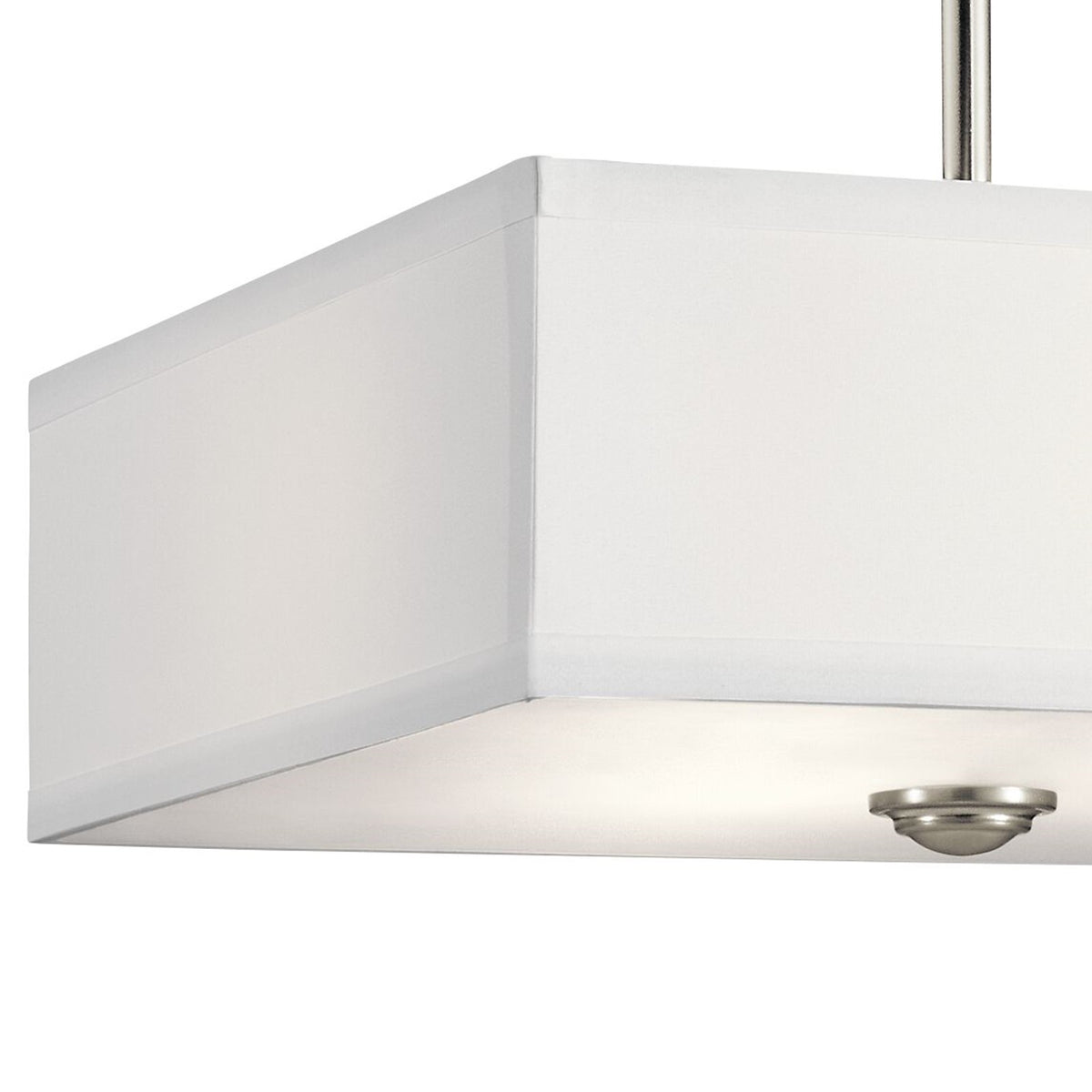 Kichler Shailene 14in 3-Light Semi Flush Mount | Transitional Brushed Nickel | Entryway & Hallway | 14 x 14 x 10 in | Model 43691NI