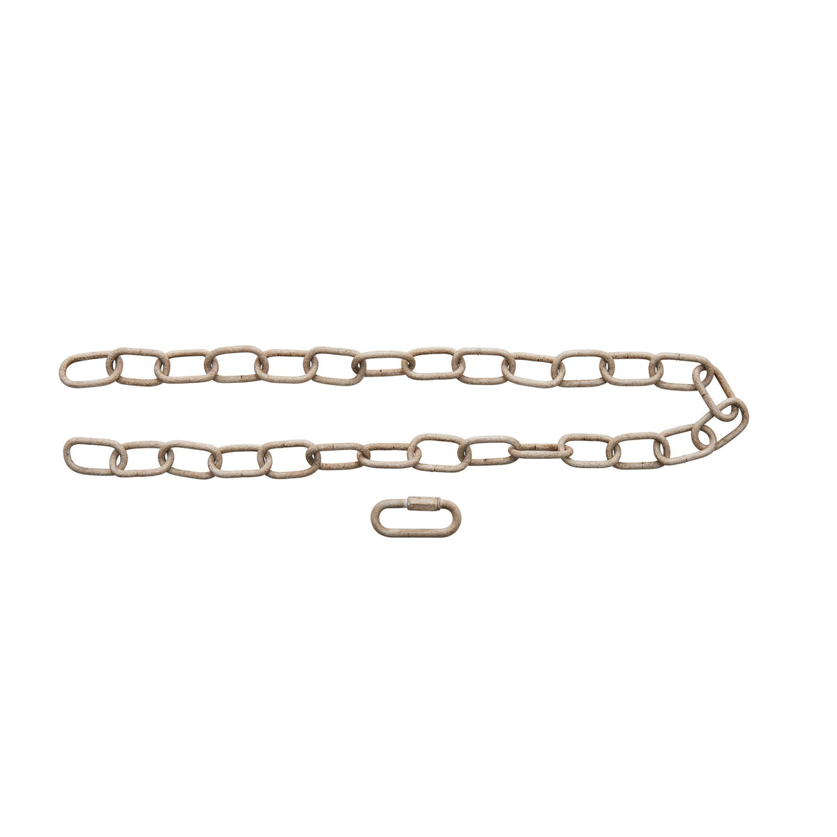 Kichler Accessory 36in Heavy Gauge Ceiling Chain | Distressed Antique White Steel | Pendant & Chandelier Hanging | 36 x 1 in | Model 4901DAW