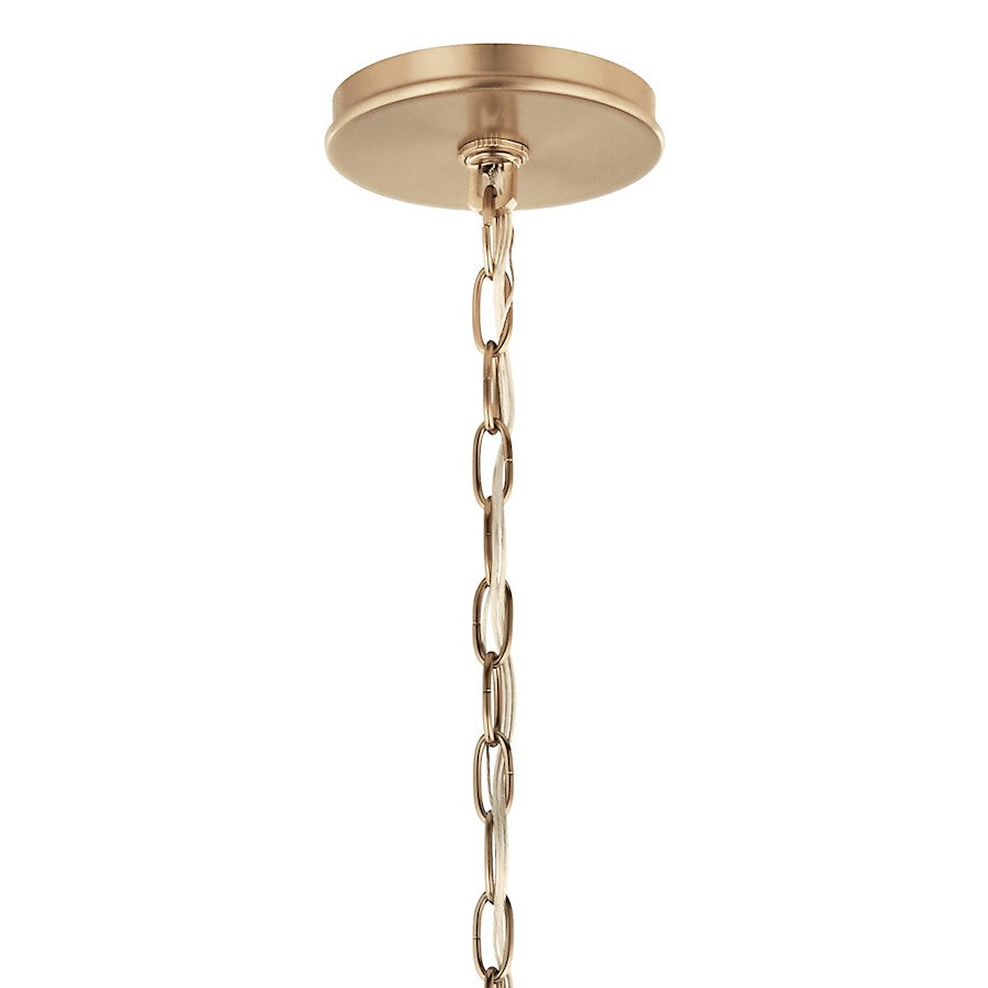 Kichler Malene 18in 6-Light Chandelier | Champagne Bronze Steel | Dining Room & Living Room | H 17.75 in | Model 52695CPZ