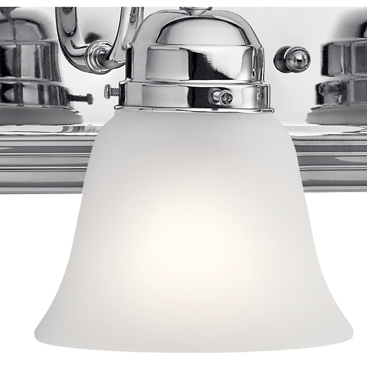 Kichler 3-Light Bathroom Vanity Light | Traditional Chrome Finish | Bathroom Vanity & Powder Room | 24 x 8 x 8 in | Model 5337CHS