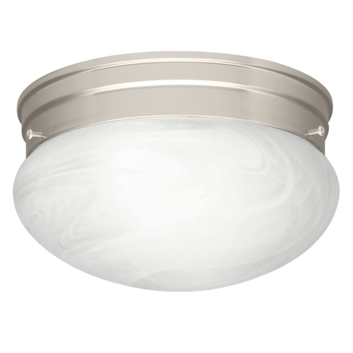 Kichler Flush Mount 1 Light, Brushed Nickel, Set of 12