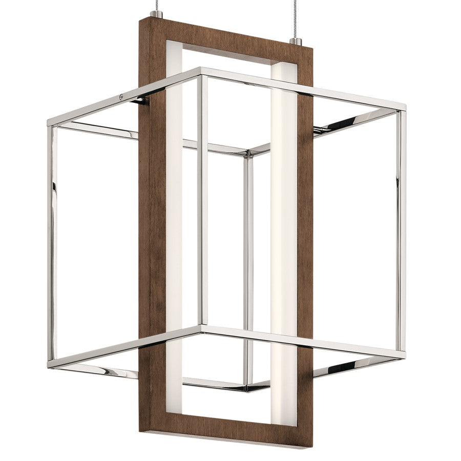 Kichler Viho 2 Light 10" LED Pendant, Polished Nickel