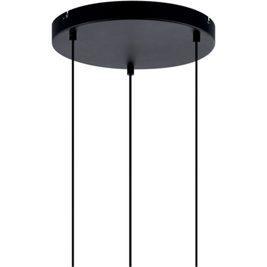 Kichler Kordan 6 Light Cluster Pendant, Matte Black