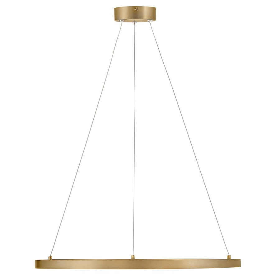 LED Medium Chandelier, Brass