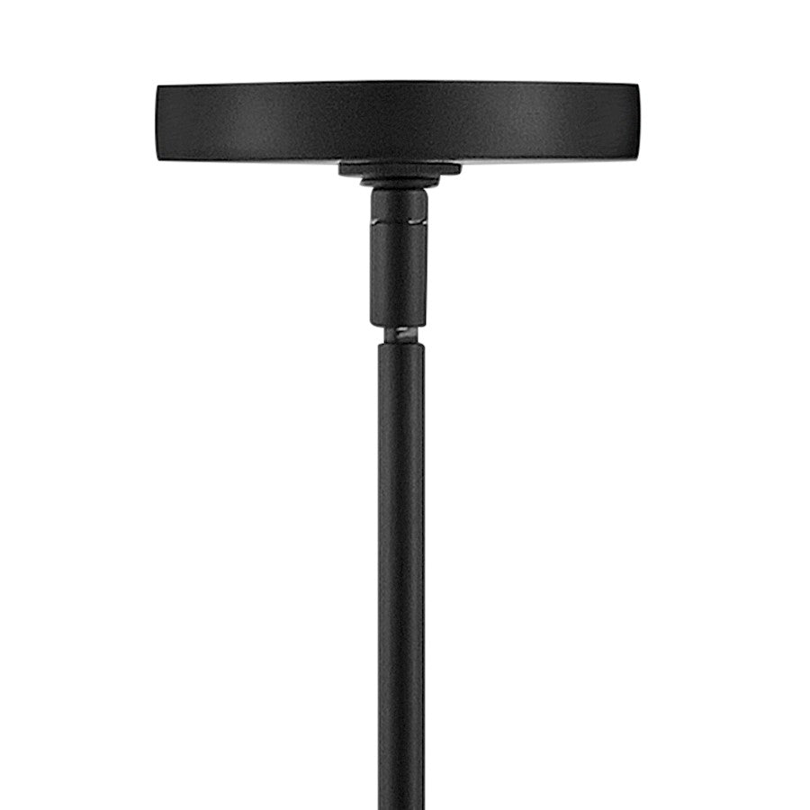 1 Light Small Pendant, Black