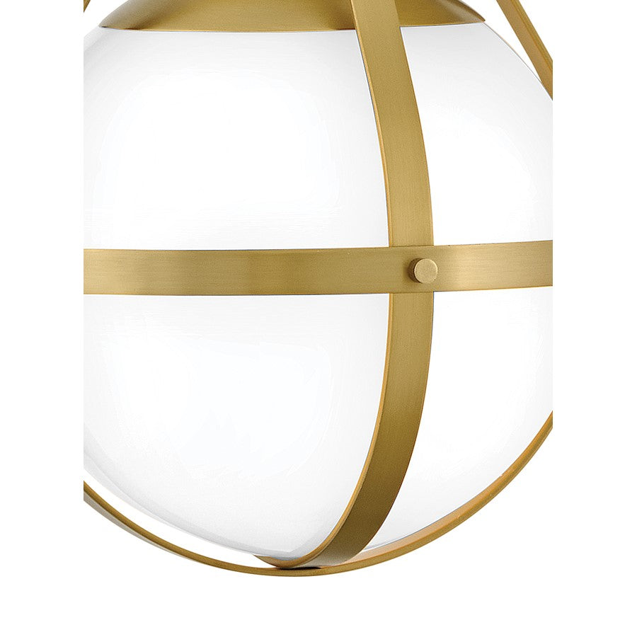 Lark Colby 1 Light 9" Sconce, Lacquered Brass/Cased Opal