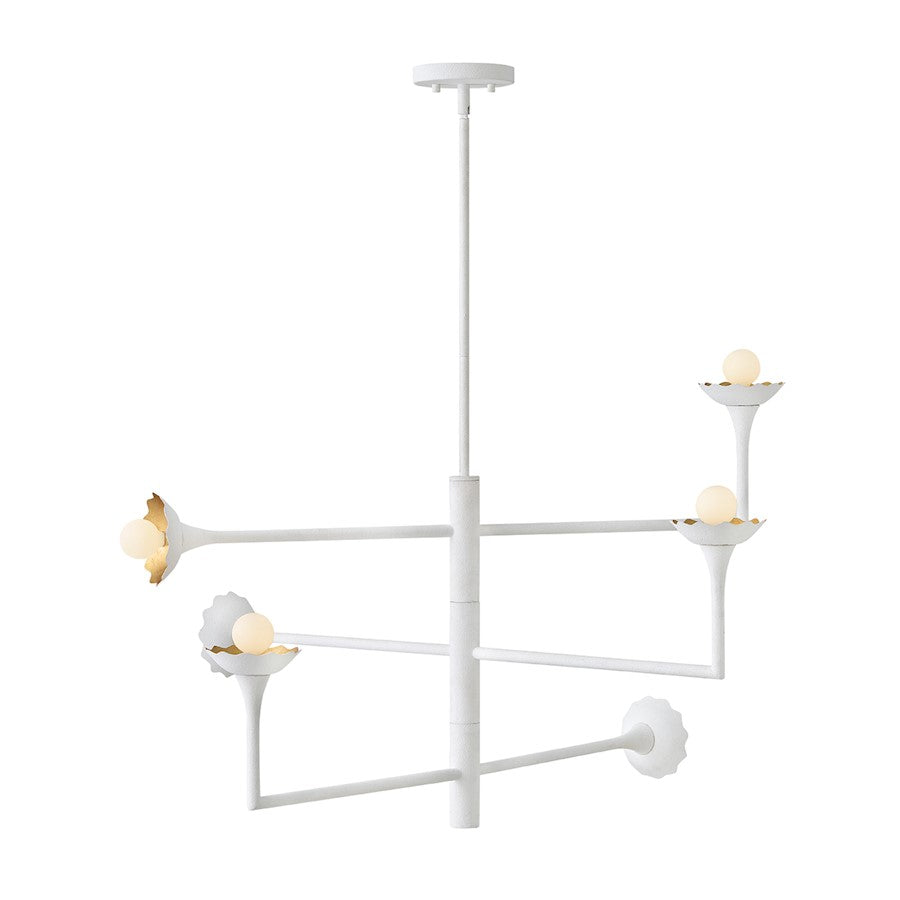 Lark Darla 6 Light 36" Adjustable Multi Tier, Textured Plaster - 84246TXP