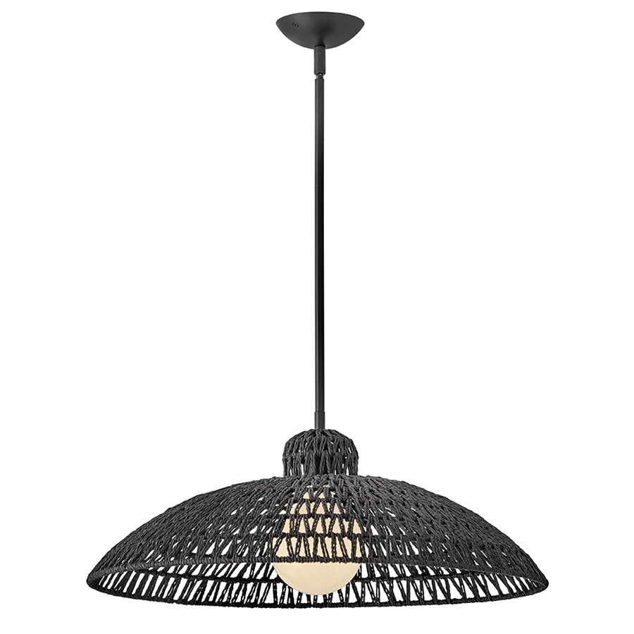 Lark Pismo 1 Light Large Pendant, Black