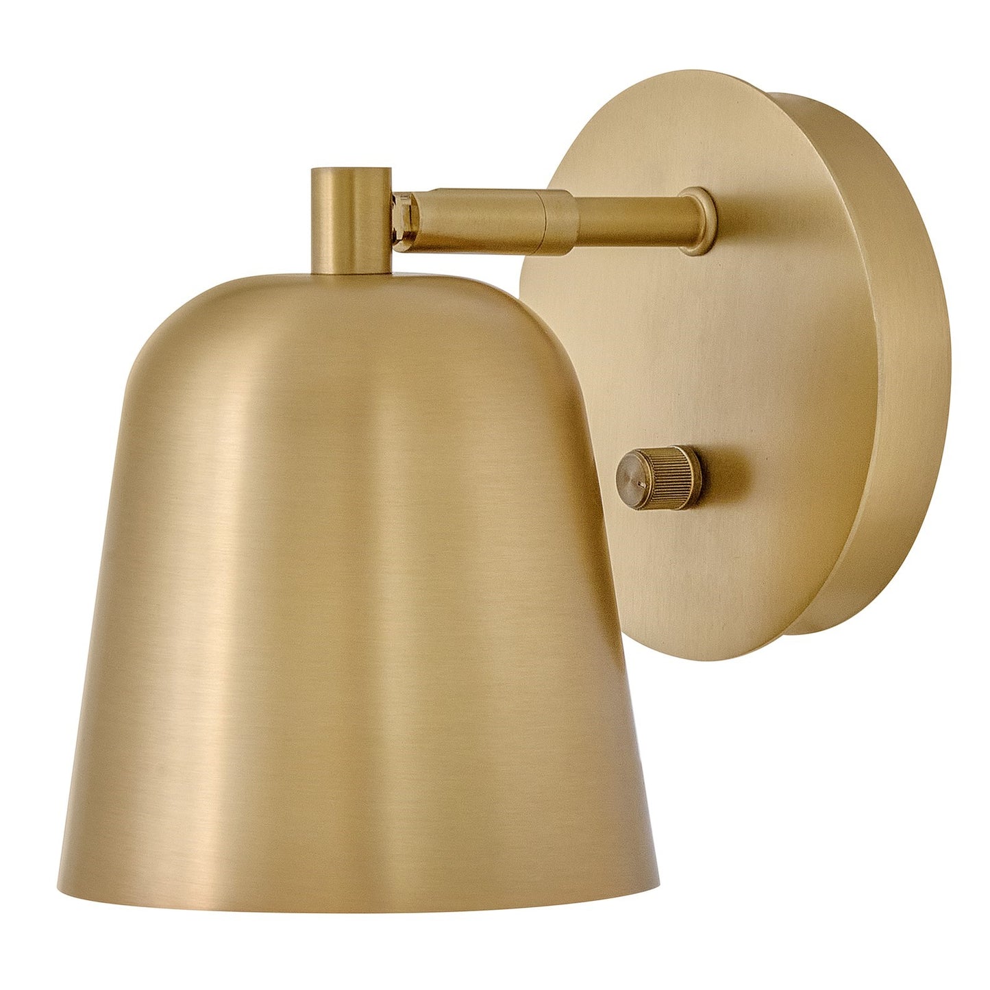 Hinkley Lark Jojo 1-Light Wall Sconce | Modern Lacquered Brass Steel and Adjustable Shade | Bedroom & Living Room Reading Light | 8 x 5.5 | Model 84460LCB