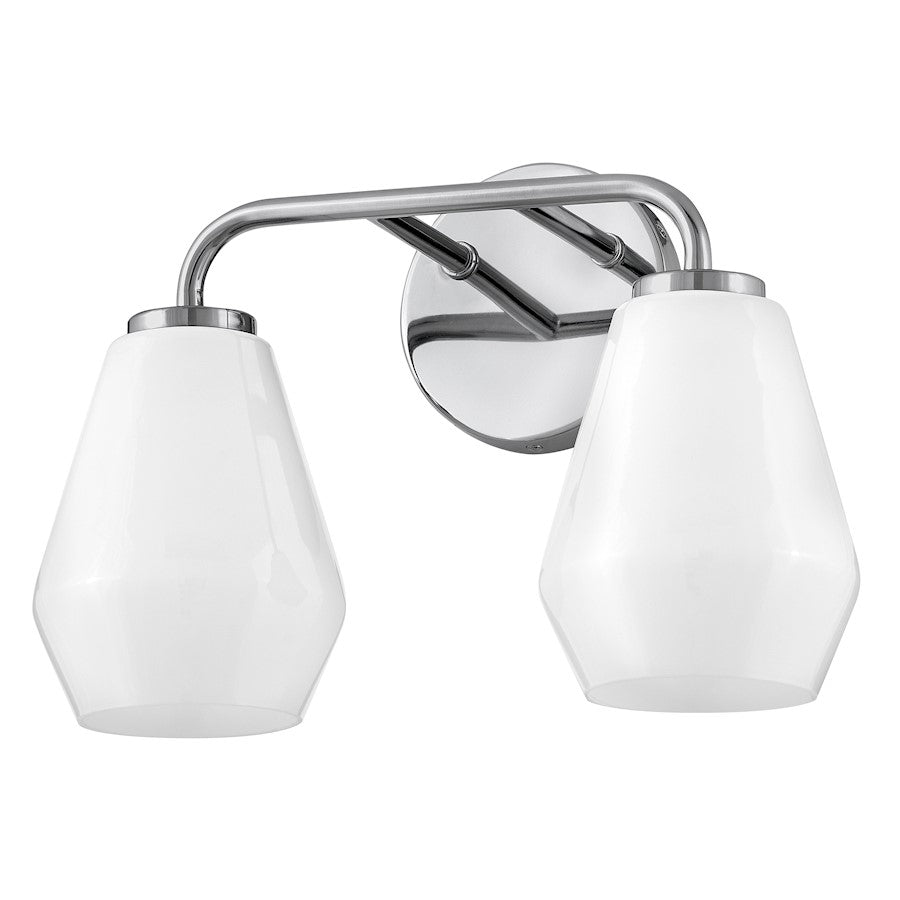 2 Light Small Bathroom Vanity Light, Chrome