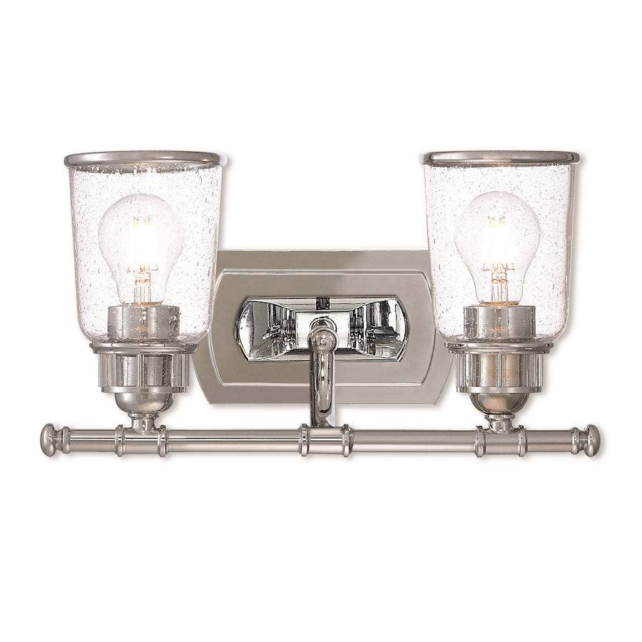 Livex Lighting Lawrenceville 2 Light Bath Vanity in Polished Chrome