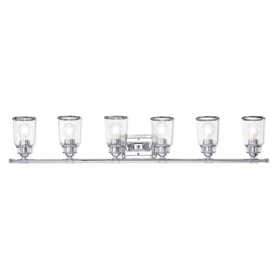 Livex Lighting Lawrenceville 6 Light Bath Vanity in Polished Chrome