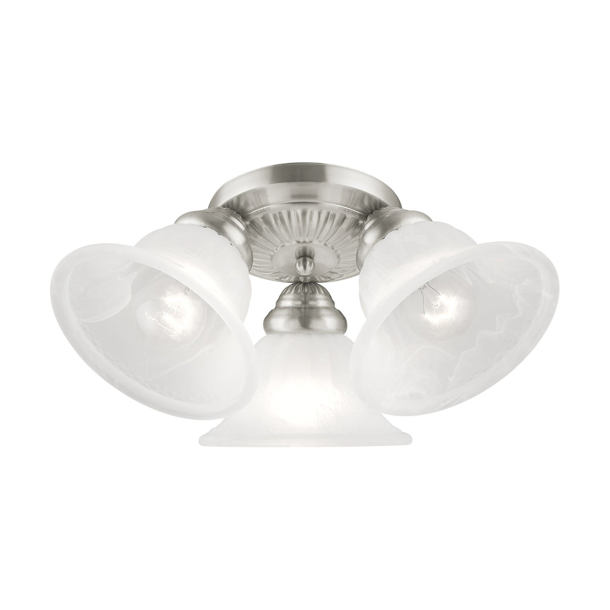 Livex Lighting Edgemont Ceiling Mount in Brushed Nickel