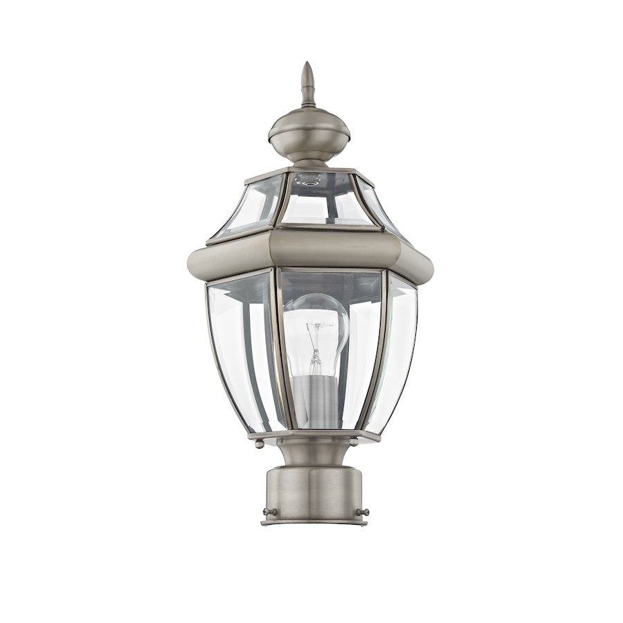 Livex Lighting Monterey Outdoor Post Head in Brushed Nickel