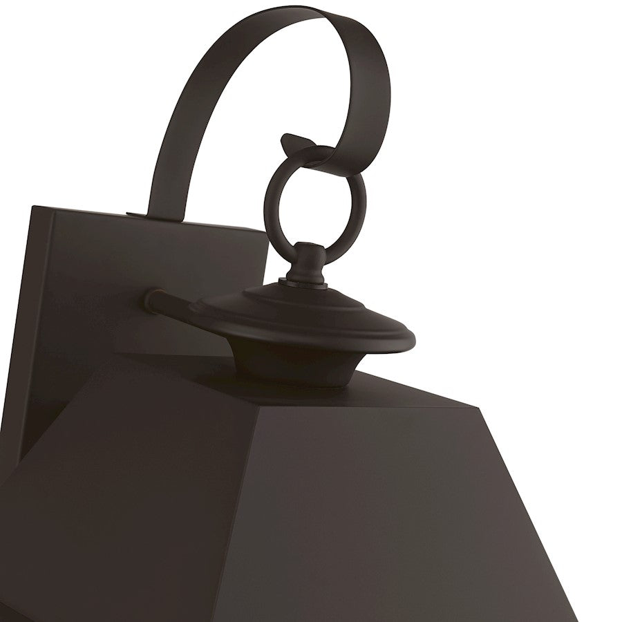 Livex Wentworth 2 Light Outdoor Med Wall Lantern, Bronze/Brass/Clear