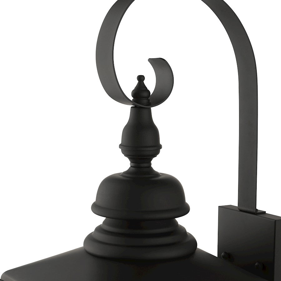 Livex Adams 3 Lt Outdoor Large Wall Lantern, Black/Nickel/Cluster