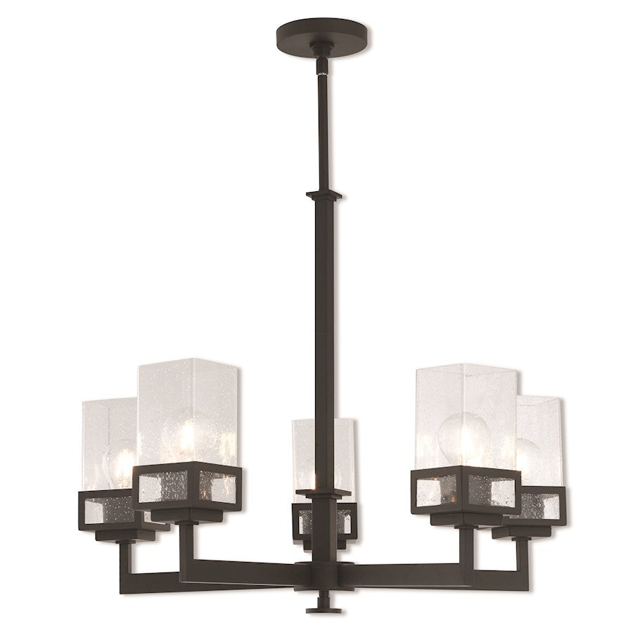 Livex Lighting Harding 5 Light Chandelier in Bronze