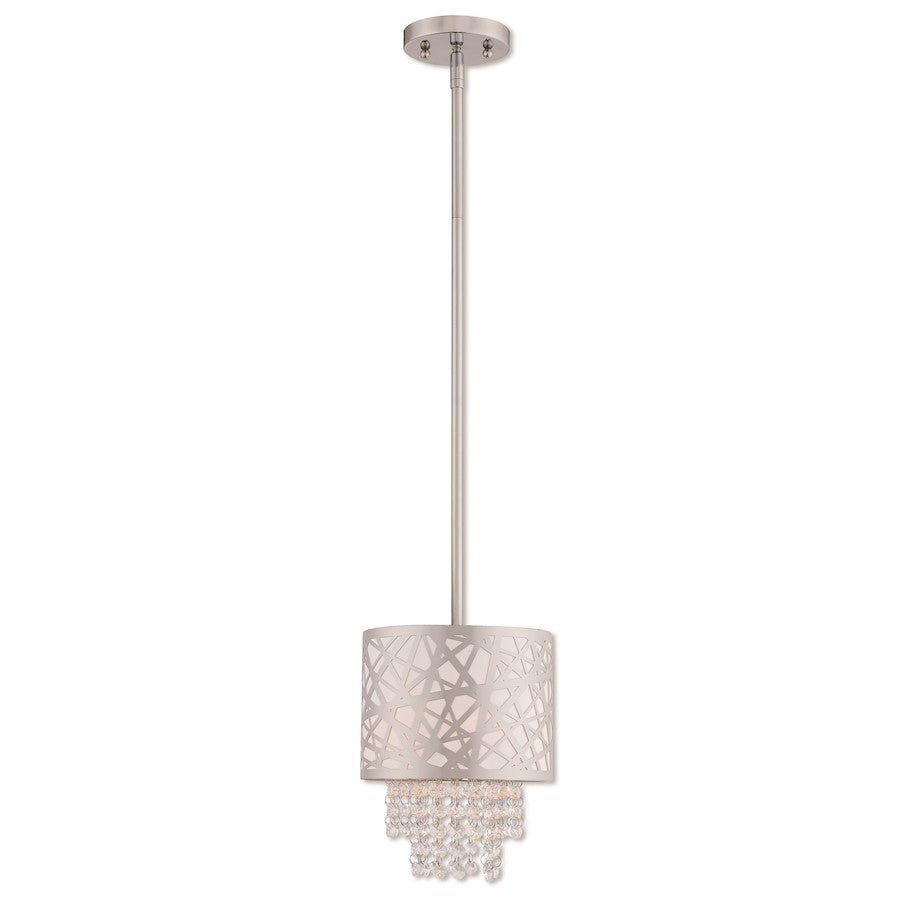 Livex Lighting Allendale 1 Light Mini Pendant in Polished Chrome