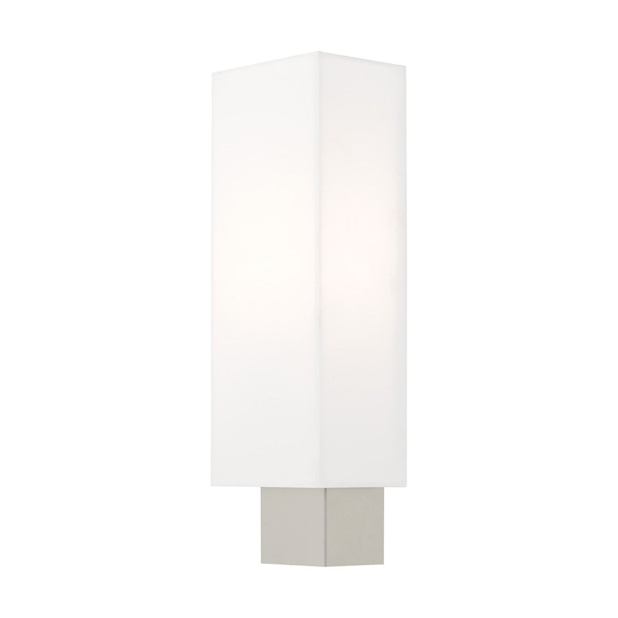 Livex Clark 1 Light ADA Wall Sconce, Nickel