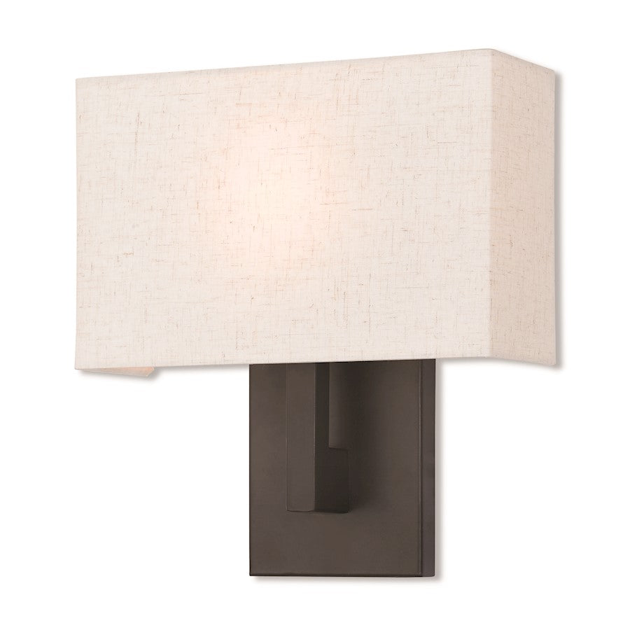 Livex Lighting Hayworth 1 Light Wall Sconce in Bronze, 11"w x 12"h
