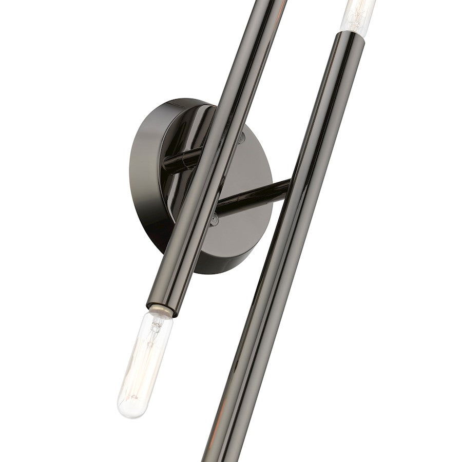 Livex Soho 4 Light ADA Sconce, Black Chrome