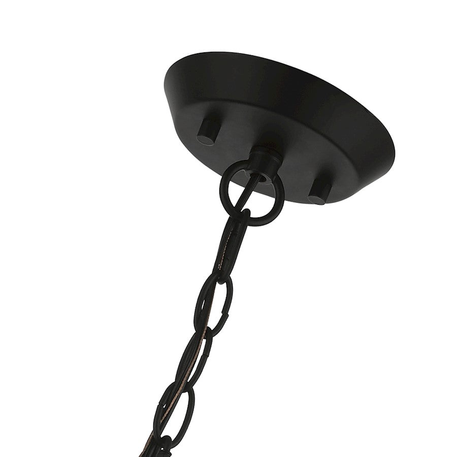 Livex Devonshire 4 Light Chandelier, Black/Brushed Nickel