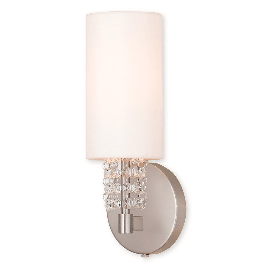 Livex Lighting Carlisle 1 Light ADA Wall Sconce, Brushed Nickel