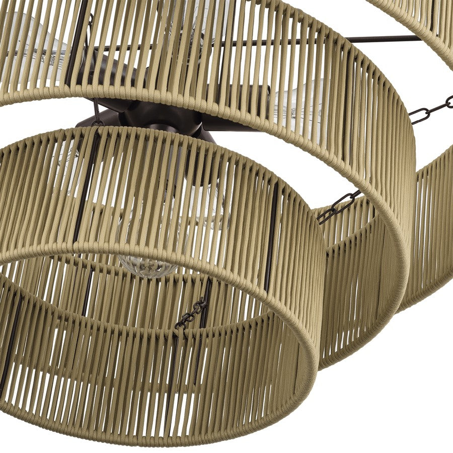 Livex Acordia 6Lt Pendant Chandelier, Bronze/Venetian Gold Polyester