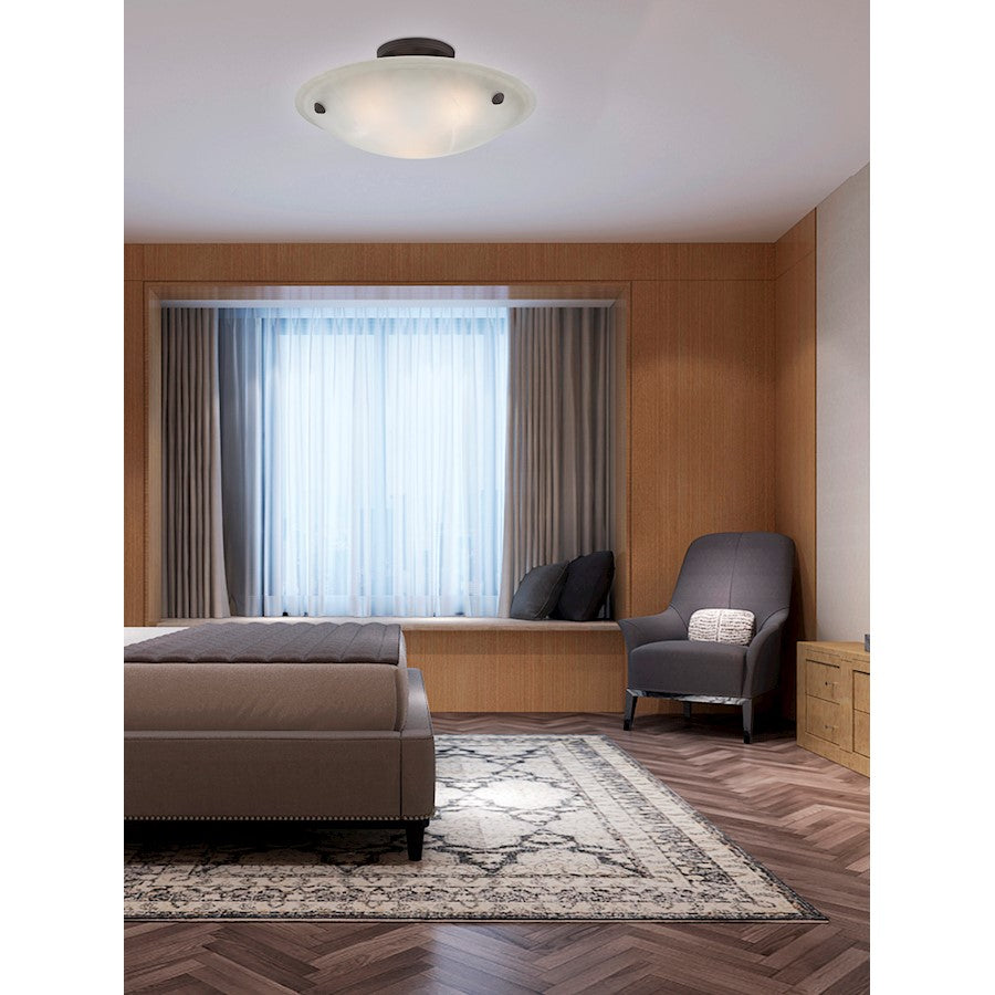 Livex Lighting Oasis Ceiling Mount in Bronze