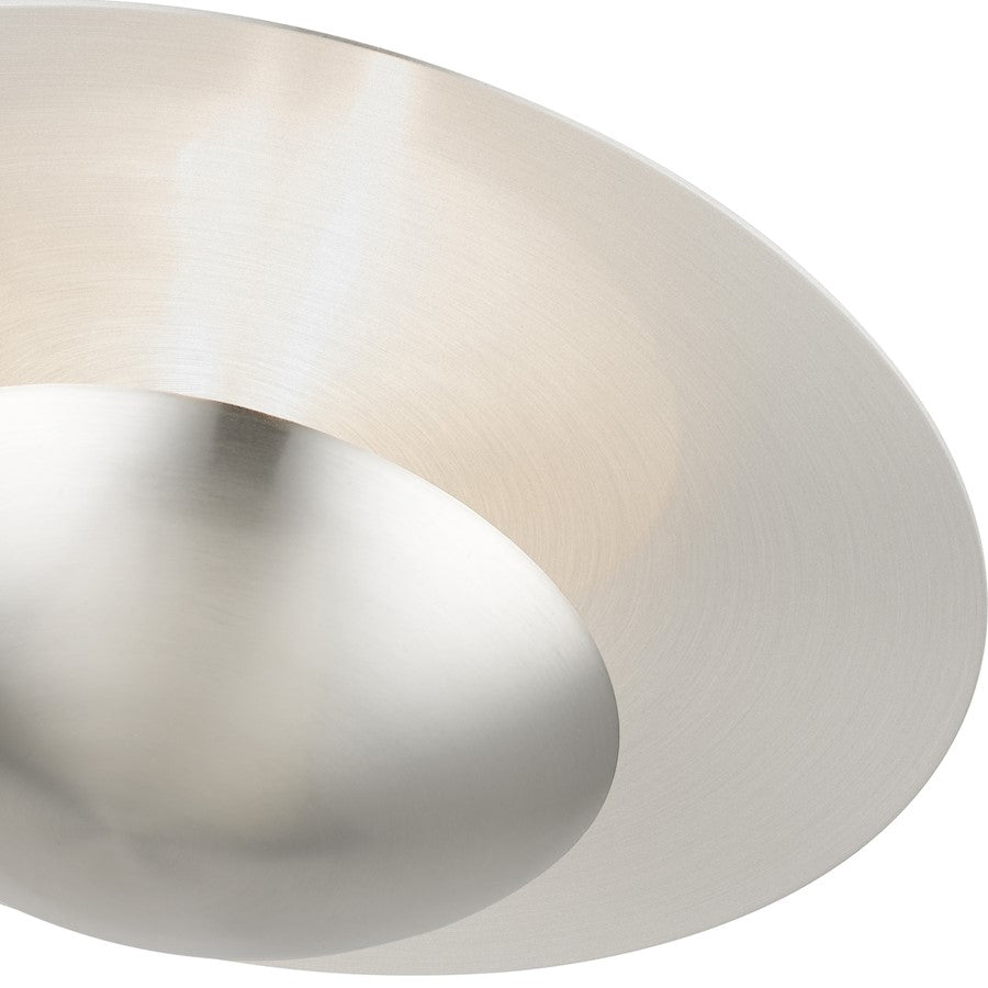Livex Ventura 2 Light Large Semi-Flush/Wall Sconce, Nickel