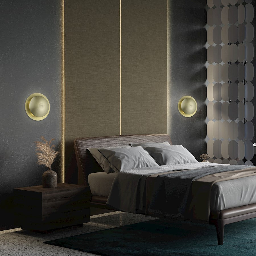 Livex Ventura 2 Light Medium Semi-Flush/Wall Sconce, Brass