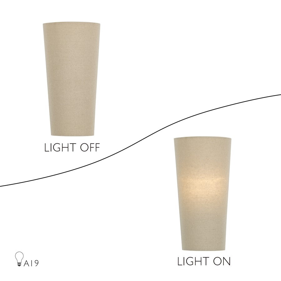 Livex Bellingham 1Lt ADA 5.5" Sconce, Gold/Parchment Hardback