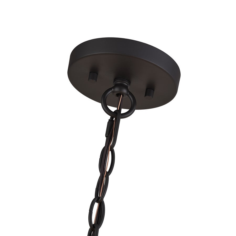 Livex Bellingham 5Lt Pendant Chandelier, Bronze/Parchment Hardback