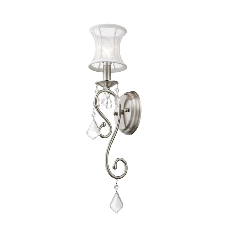 Livex Lighting Newcastle Wall Sconce in Brushed Nickel