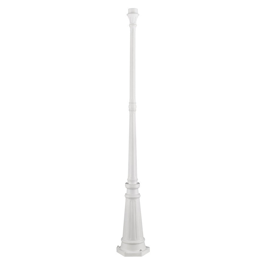 Livex Outdoor Accessories 7709 Light Outdoor Lamp Post, Textured White