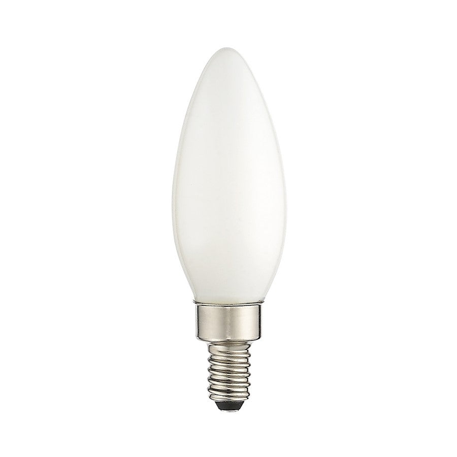 Livex Pack of 60, B10 Torpedo Filament LED Bulbs, Soft White Glass