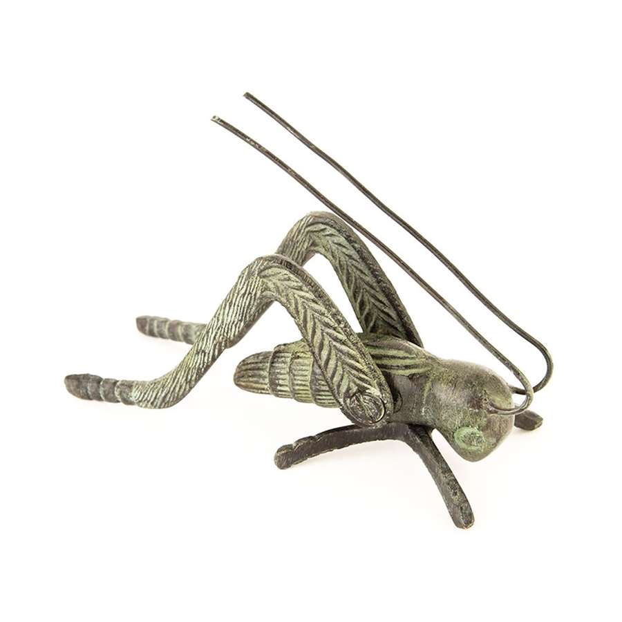 Minuteman International Hearth Cricket | Verdigris Brass Fireplace Decor | Mantel & Hearth Accent | 4.375 x 2 in | Model HCRK-01V